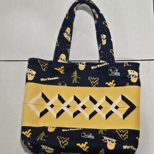 West Virginia Mountaineers Sports Tote- Football Basketball EUC